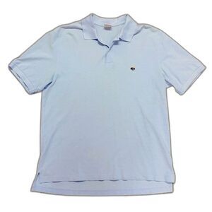 Brooks Brothers Light Blue Cotton Mesh Short Sleeve Performance Polo Size L